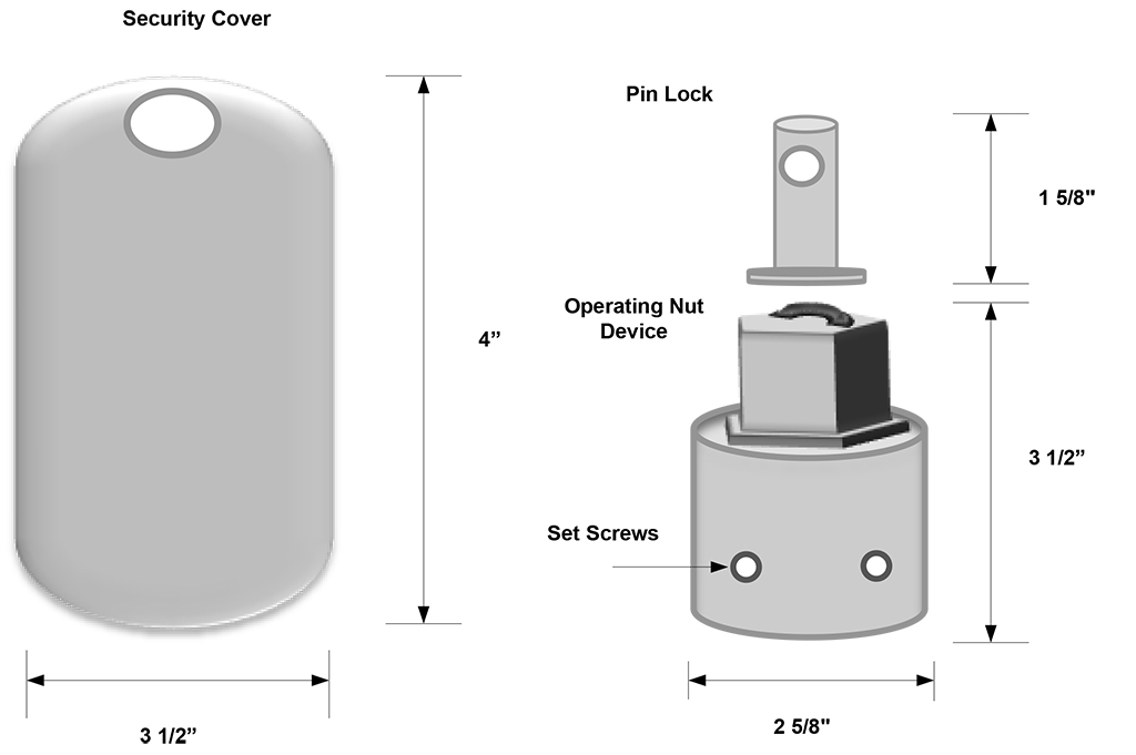 AJ FHL1 Hydrant Lock (A & J Meter Service, Inc.) Southern Meter Box